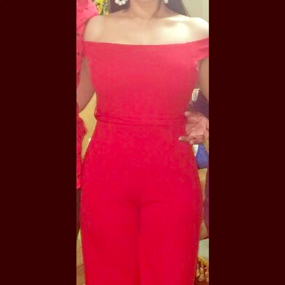 Red jumpsuit